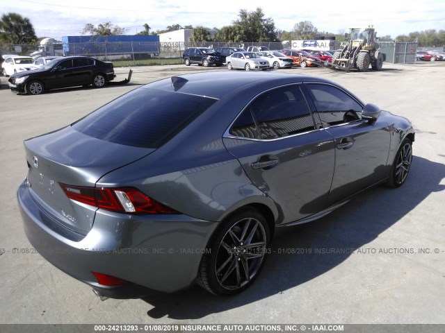 JTHBA1D28G5013419 - 2016 LEXUS IS 200T GRAY photo 4