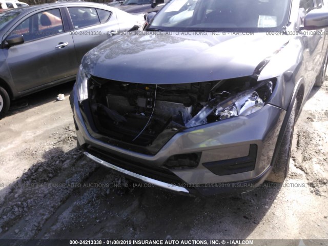 KNMAT2MT8JP517521 - 2018 NISSAN ROGUE S/SV GRAY photo 6