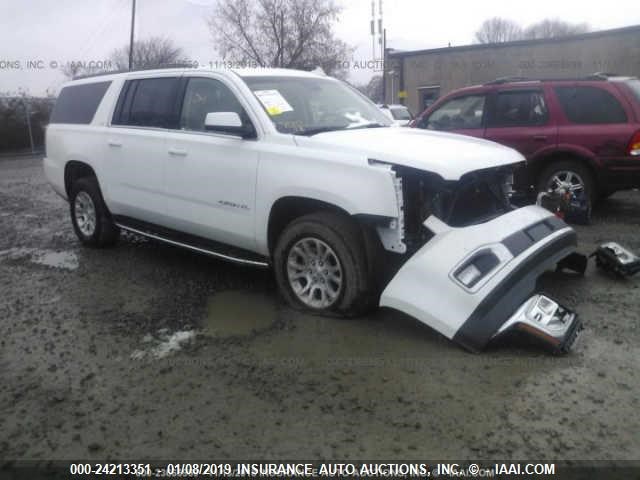 1GKS1GKC4JR299967 - 2018 GMC YUKON XL C1500 SLT WHITE photo 1