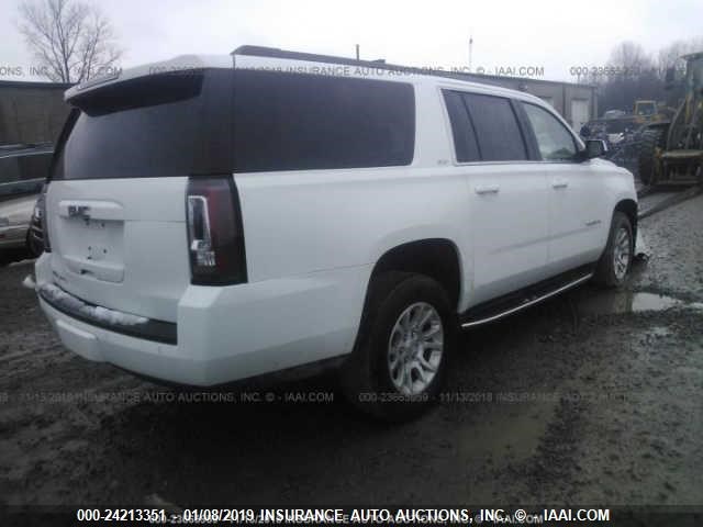 1GKS1GKC4JR299967 - 2018 GMC YUKON XL C1500 SLT WHITE photo 4