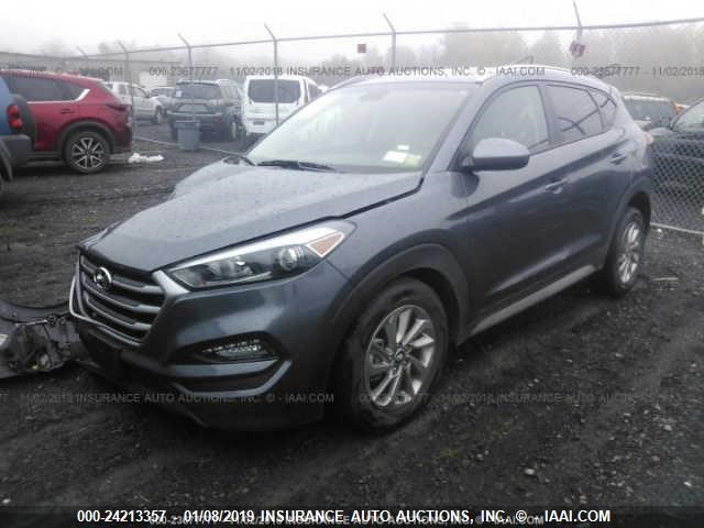 KM8J3CA48JU734552 - 2018 HYUNDAI TUCSON LIMITED/SPORT AND ECO/SE BLUE photo 2