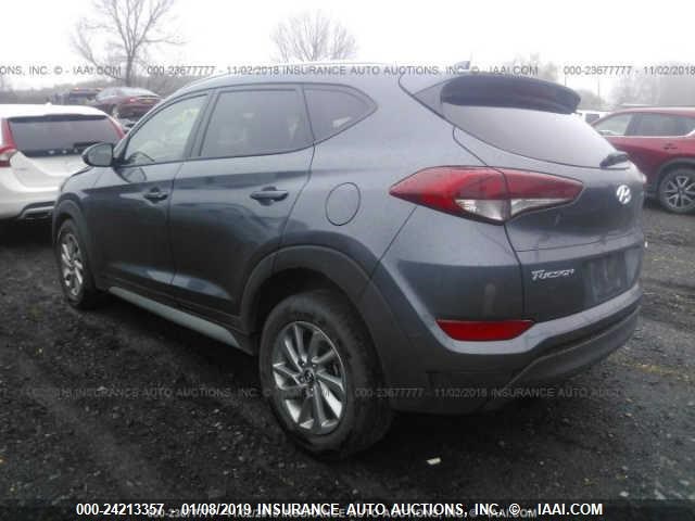 KM8J3CA48JU734552 - 2018 HYUNDAI TUCSON LIMITED/SPORT AND ECO/SE BLUE photo 3