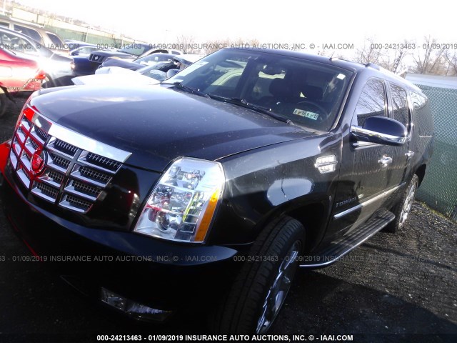 1GYFK66898R194386 - 2008 CADILLAC ESCALADE ESV BLACK photo 2