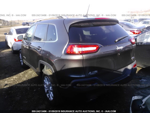 1C4PJLCS2FW643465 - 2015 JEEP CHEROKEE LATITUDE GRAY photo 3