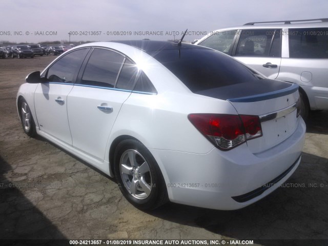 1G1PG5SB9D7107821 - 2013 CHEVROLET CRUZE WHITE photo 3