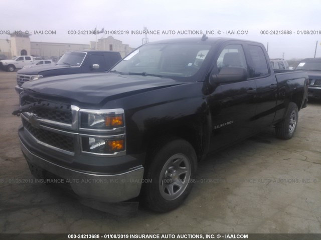 1GCRCPEH4EZ200937 - 2014 CHEVROLET SILVERADO C1500 BLACK photo 2