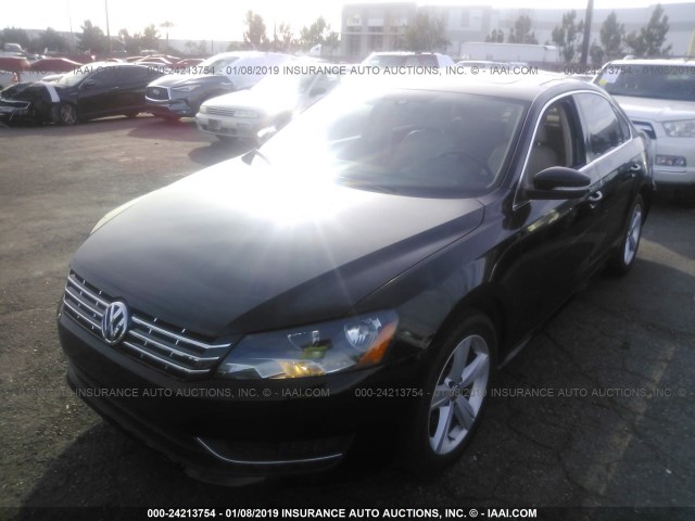 1VWBV7A3XFC039064 - 2015 VOLKSWAGEN PASSAT SE BLACK photo 2