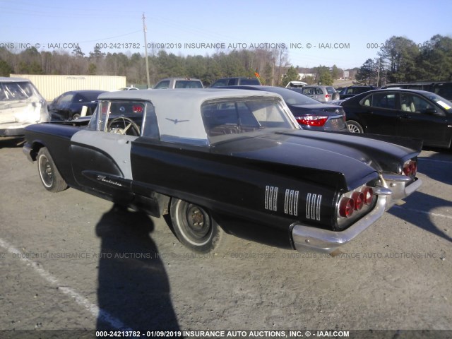 0Y71Y108860 - 1960 FORD THUNDERBIRD  BLACK photo 3