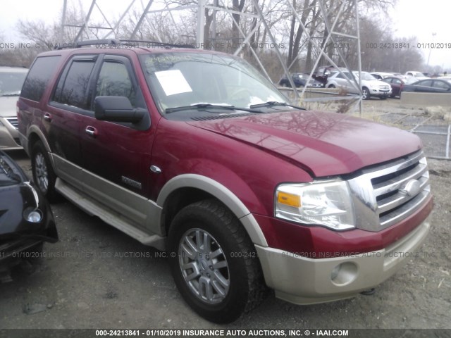 1FMFU18527LA57227 - 2007 FORD EXPEDITION EDDIE BAUER RED photo 1