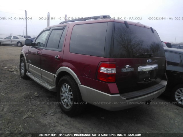 1FMFU18527LA57227 - 2007 FORD EXPEDITION EDDIE BAUER RED photo 3