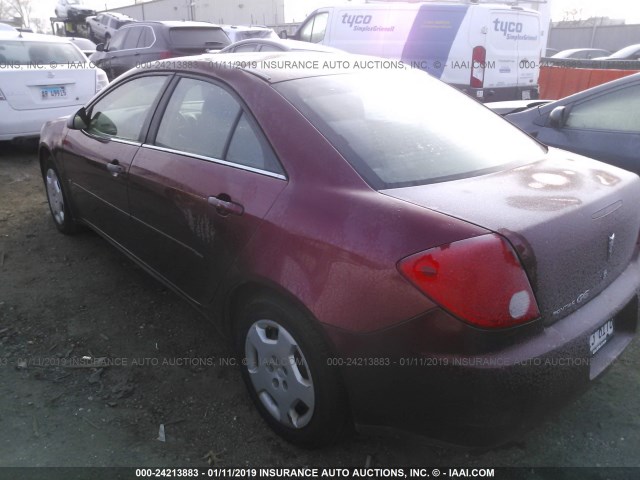 1G2ZF57B284113161 - 2008 PONTIAC G6 VALUE LEADER/BASE MAROON photo 3
