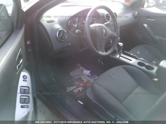 1G2ZF57B284113161 - 2008 PONTIAC G6 VALUE LEADER/BASE MAROON photo 5