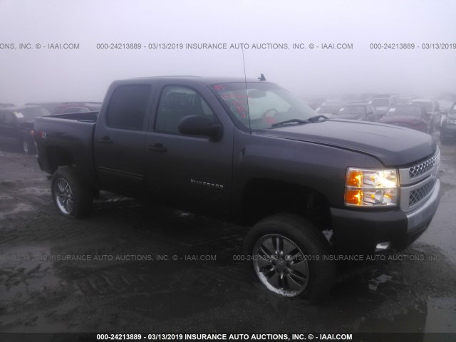 3GCPKSE30BG238226 - 2011 CHEVROLET SILVERADO K1500 LT BLACK photo 1