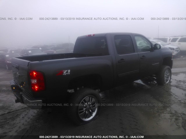 3GCPKSE30BG238226 - 2011 CHEVROLET SILVERADO K1500 LT BLACK photo 4