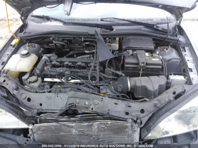 1FAHP34N67W148446 - 2007 FORD FOCUS ZX4/S/SE/SES GRAY photo 10