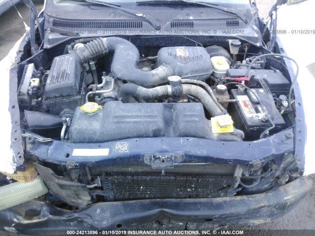 1B7FL22P31S328431 - 2001 DODGE DAKOTA WHITE photo 10