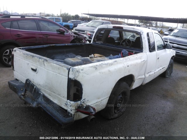 1B7FL22P31S328431 - 2001 DODGE DAKOTA WHITE photo 4