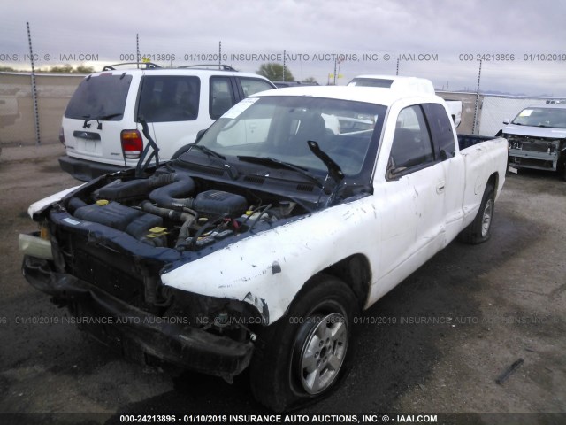 1B7FL22P31S328431 - 2001 DODGE DAKOTA WHITE photo 6