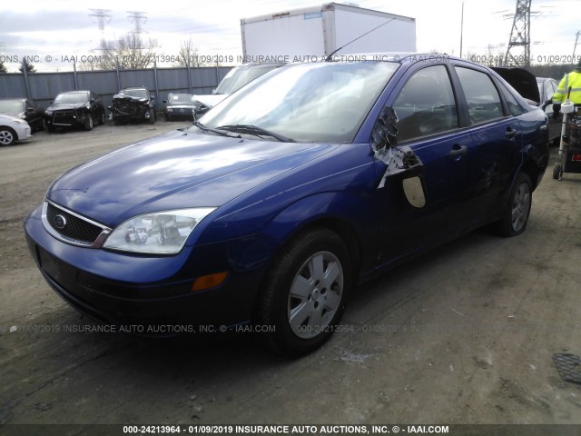 1FAFP34NX6W191029 - 2006 FORD FOCUS ZX4 BLUE photo 2