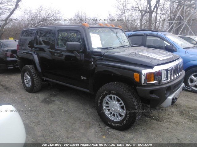 5GTEN13E998114204 - 2009 HUMMER H3 BLACK photo 1