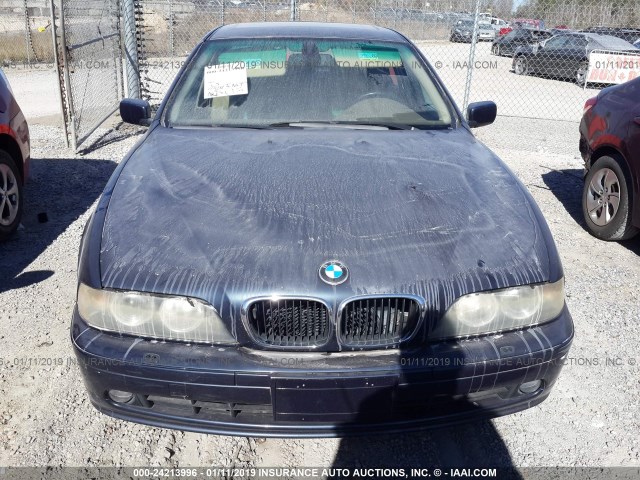 WBADT63472CH97925 - 2002 BMW 530 I AUTOMATIC BLUE photo 6