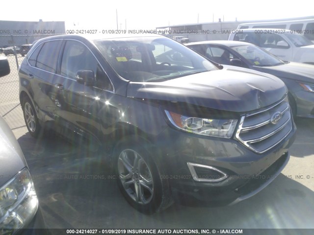 2FMPK3K83JBC32939 - 2018 FORD EDGE TITANIUM GRAY photo 1