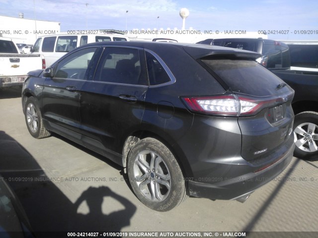 2FMPK3K83JBC32939 - 2018 FORD EDGE TITANIUM GRAY photo 3