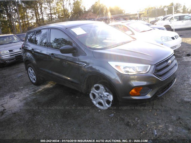 1FMCU0F72HUE13141 - 2017 FORD ESCAPE S GRAY photo 1