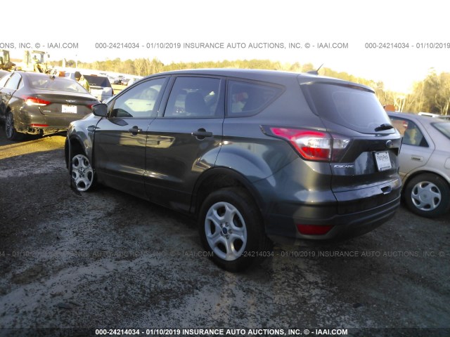 1FMCU0F72HUE13141 - 2017 FORD ESCAPE S GRAY photo 3