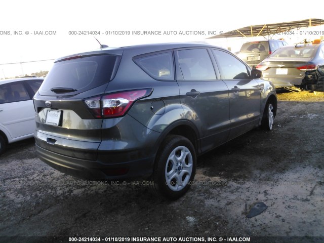 1FMCU0F72HUE13141 - 2017 FORD ESCAPE S GRAY photo 4