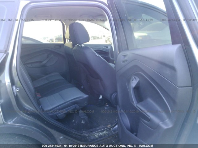 1FMCU0F72HUE13141 - 2017 FORD ESCAPE S GRAY photo 8