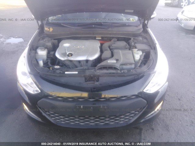 KMHEC4A43CA039097 - 2012 HYUNDAI SONATA HYBRID BLACK photo 10