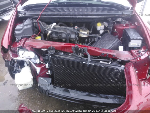 2A4GP54L27R315467 - 2007 CHRYSLER TOWN & COUNTRY TOURING RED photo 10