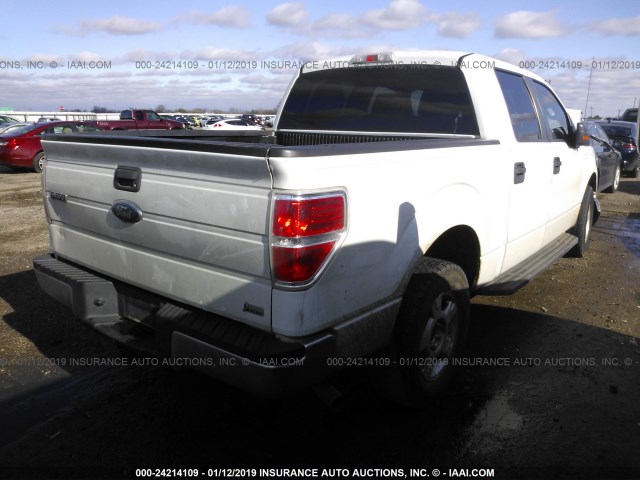 1FTFW1CV1AKE19003 - 2010 FORD F150 SUPERCREW WHITE photo 4