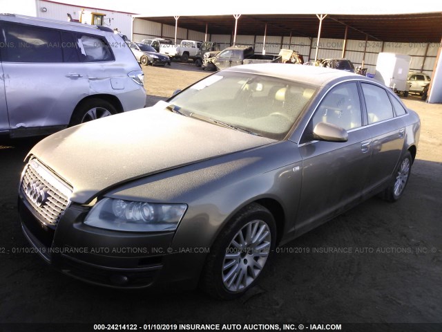 WAUDH74F56N108155 - 2006 AUDI A6 3.2 QUATTRO TAN photo 2