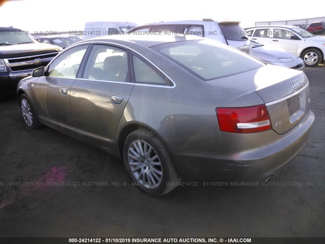 WAUDH74F56N108155 - 2006 AUDI A6 3.2 QUATTRO TAN photo 3