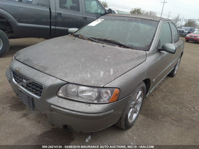 YV1RS592062516997 - 2006 VOLVO S60 2.5T GRAY photo 2