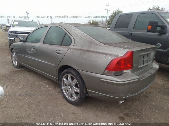 YV1RS592062516997 - 2006 VOLVO S60 2.5T GRAY photo 3