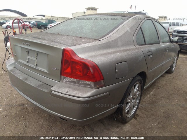 YV1RS592062516997 - 2006 VOLVO S60 2.5T GRAY photo 4