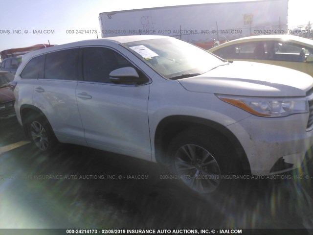 5TDBKRFH1ES029211 - 2014 TOYOTA HIGHLANDER LE/LE PLUS თეთრი ფოტო 1