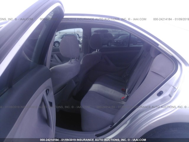 4T4BE46K28R045313 - 2008 TOYOTA CAMRY CE/LE/XLE/SE SILVER photo 8