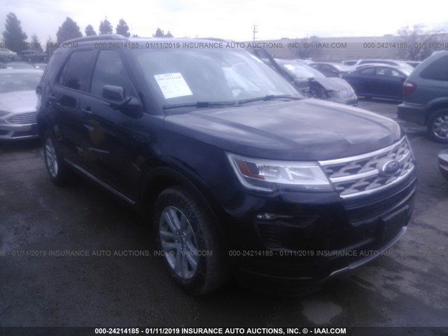 1FM5K8D89JGB93834 - 2018 FORD EXPLORER XLT BLACK photo 1