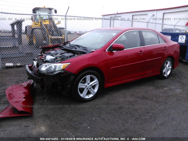 4T1BF1FK9DU662983 - 2013 TOYOTA CAMRY L/SE/LE/XLE 红色 照片 2