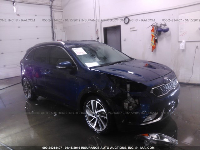 KNDCE3LC3H5050623 - 2017 KIA NIRO EX TOURING BLUE photo 1