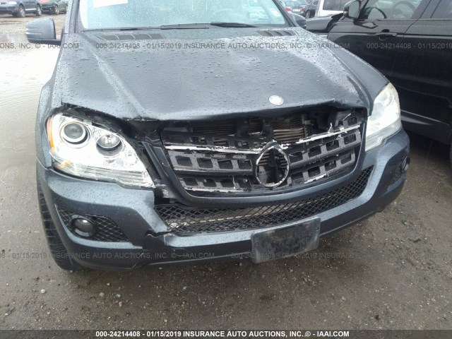 4JGBB2FB6BA660639 - 2011 MERCEDES-BENZ ML 350 BLUETEC BLUE photo 6