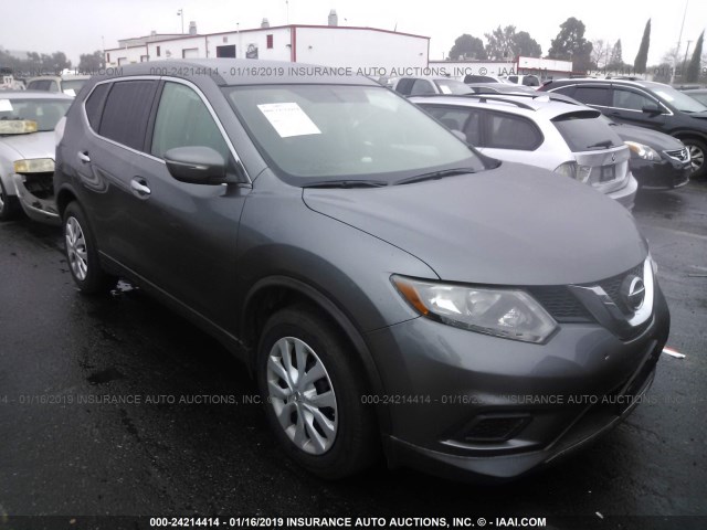 5N1AT2ML8FC835634 - 2015 NISSAN ROGUE S/SL/SV GRAY photo 1