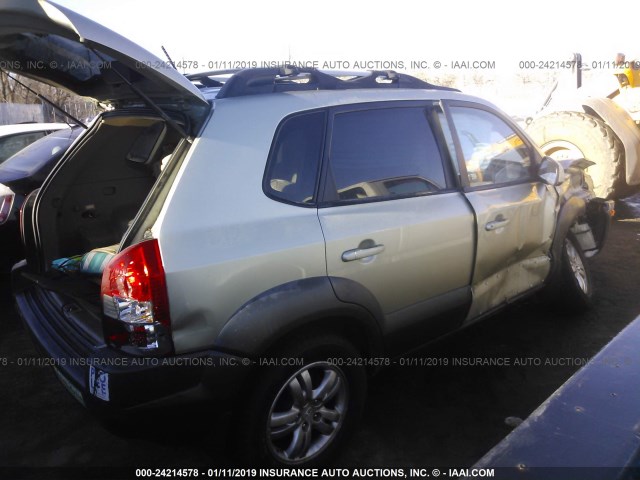 KM8JN72DX8U866755 - 2008 HYUNDAI TUCSON SE/LIMITED GREEN photo 4