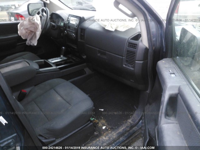 1N6BA0ED6DN309852 - 2013 NISSAN TITAN S/SV/SL/PRO-4X BLUE photo 5