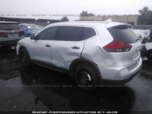 KNMAT2MT4HP599497 - 2017 NISSAN ROGUE S/SV GRAY photo 3