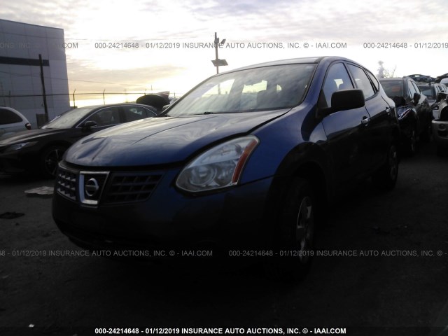 JN8AS5MV8AW123341 - 2010 NISSAN ROGUE S/SL/KROM BLUE photo 2